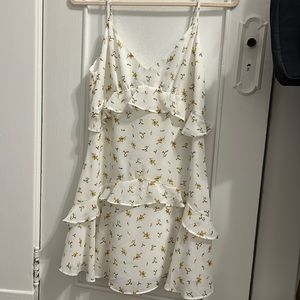 White floral dress